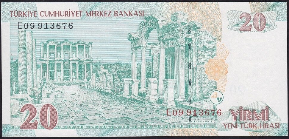 8.Emisyon 20 YTL E09 913676 Çil