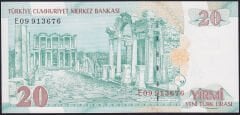 8.Emisyon 20 YTL E09 913676 Çil