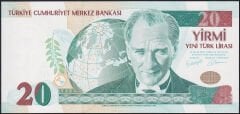 8.Emisyon 20 YTL E09 913676 Çil