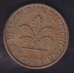 Almanya 5 Pfennig 1971 D