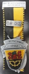İSVİÇRE INT VOLKSMARSCH RETSCHWIL MADALYON 1982