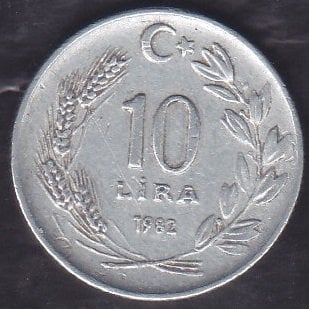 1982 Yılı 10 Lira