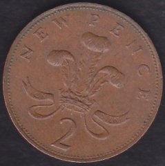 İNGİLTERE 2 PENCE 1971 eski para