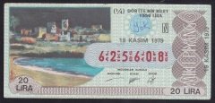 1979 19 KASIM ÇEYREK BİLET - N SERİSİ