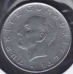 1977 Yılı 1 Lira Ters Kapamada