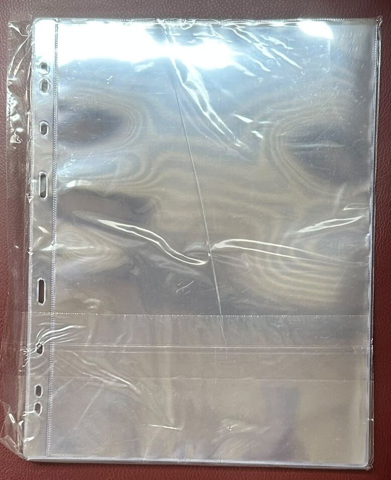 Bener Koleksiyon Kağıt Para Föyü ( Sayfası ) 1 Bölmeli - 1 Paket ( 10 Adet Föy ) Grande Boy