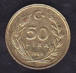 1989 Yılı 50 Lira