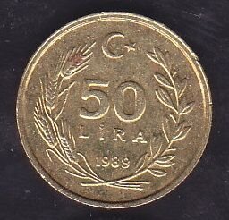 1989 Yılı 50 Lira