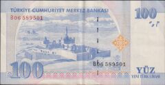 8.Emisyon 100 YTL B06 589501 Çok Temiz+