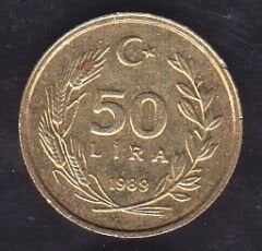 1989 Yılı 50 Lira