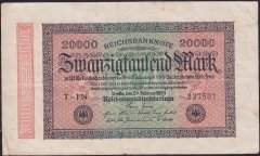 Almanya 20000 Mark 1923 Çok Temiz