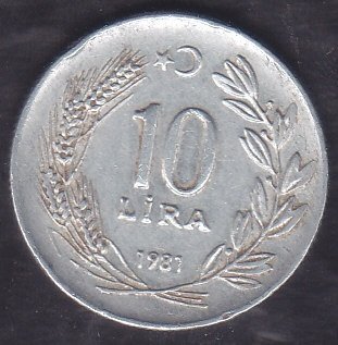 1981 Yılı 10 Lira