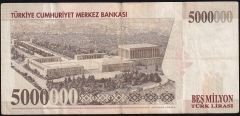 7.Emisyon 5 000 000 Lira I20 019610 Çok Temiz