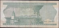 6.Emisyon 1.Tertip 10 Lira D02 008517 Çok Temiz