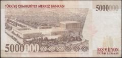 7.Emisyon 5 000 000 Lira D83 914557 Çok Temiz+