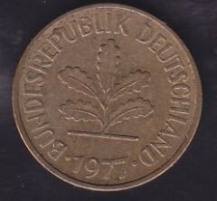 Almanya 5 Pfennig 1977 J