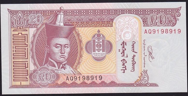 Moğolistan 20 Tugrik 2020 Çil 919 8 919 Radar