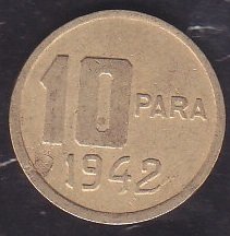 1942 YILI 10 PARA ÇOK TEMİZ