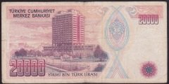 7.EMİSYON 1.TERTİP 20000 LİRA B40 444018 TEMİZ