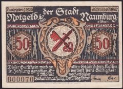 Almanya 50 Pfennig Notgeld 1920 Çil