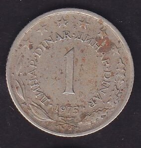 Yugoslavya 1 Dinar 1975
