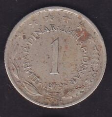 Yugoslavya 1 Dinar 1975