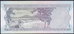 6.Emisyon 1.Tertip 5 Lira F21 106653 Çilaltı Çil