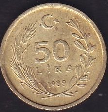 1989 Yılı 50 Lira