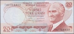 6.Emisyon 4.Tertip 20 Lira I42 714453 Çil