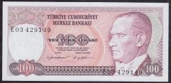 7.EMİSYON 2.TERTİP 100 LİRA E03 429149 ÇİL eski para satan yerler