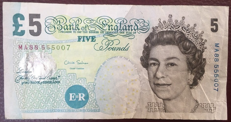 İNGİLTERE 5 POUND 2004 ÇOK TEMİZ