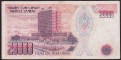 7.EMİSYON 1.TERTİP 20000 LİRA B43 400116 ÇOK TEMİZ