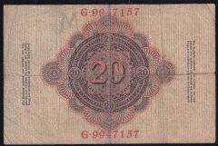 Almanya 20 Mark 1910 Çok Temiz