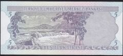 6.Emisyon 1.Tertip 5 Lira E75 182493 Çilaltı Çil