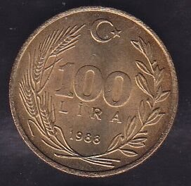 1988 Yılı 100 Lira