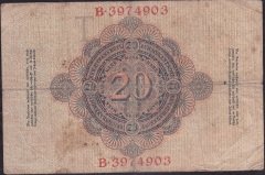 Almanya 20 Mark 1907 Temiz +