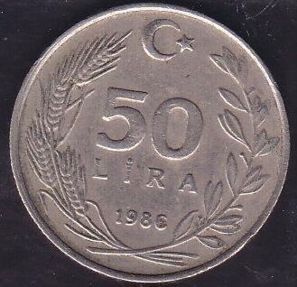 1986 Yılı 50 Lira