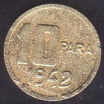 1942 YILI 10 PARA TEMİZLENMİŞ