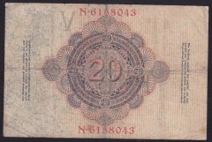 ALMANYA 20 MARK 1914 TEMİZ eski kağıt para fiyatları