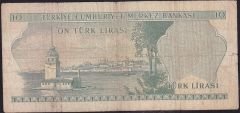 6.Emisyon 1.Tertip 10 Lira C06 421853 Temiz