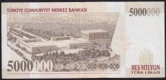 7.Emisyon 5 000 000 Lira D79 564003 Çok Temiz+