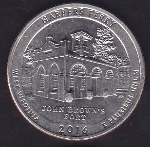 Amerika Çeyrek Dolar 2016 Hatıra Harpers Ferry West Virginia