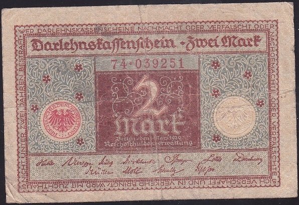 ALMANYA 2 MARK 1920 ÇOK TEMİZ eski para fiyat listesi