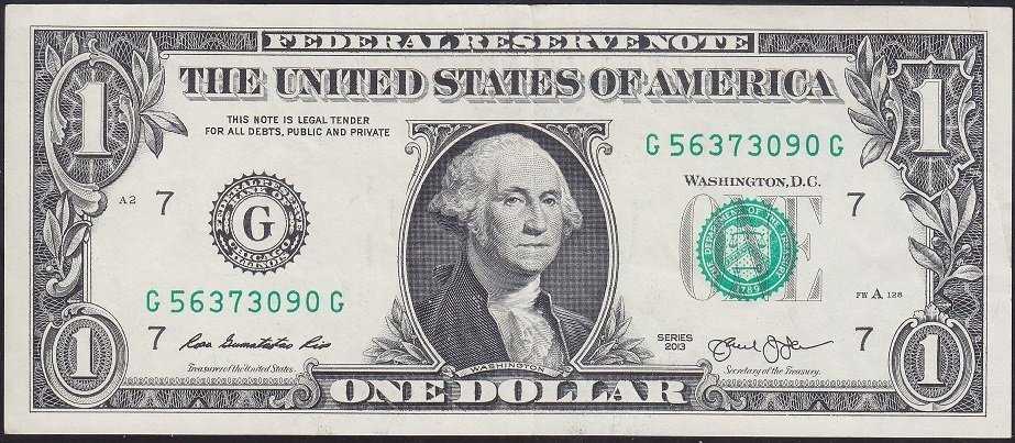 AMERİKA 1 DOLAR 2013 ÇÇT ÇİLALTI eski kağıt para fiyatları