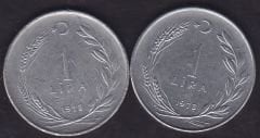 1978 Yılı 1 Lira (Ters Düz Takım)