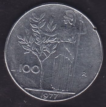 İtalya 100 Liret 1977