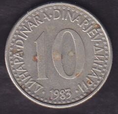 Yugoslavya 10 Dinar 1983