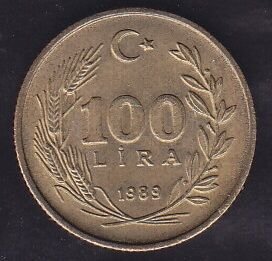 1989 Yılı 100 Lira
