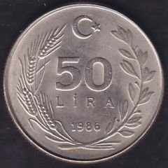 1986 Yılı 50 Lira