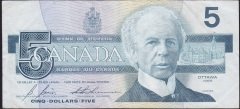 KANADA 5 DOLAR 1986 ÇOK TEMİZ +eski kağıt para değerleri
